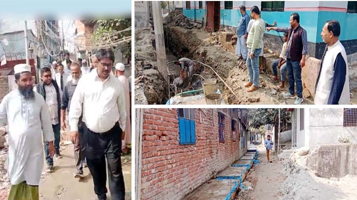 সিদ্ধিরগঞ্জের ১নং ওয়ার্ডের আলামিন নগর এলাকায় রাস্তা নির্মাণ কাজের উদ্যোগ নেওয়া হলেও সিদ্ধিরগঞ্জ থানা আওয়ামীলীগের সভাপতি মজিবুরের ভাতিজা কামরুলের অনিচ্ছায় কাজ বন্ধ